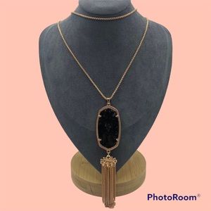 Like New Rose Gold Galaxy with Rose Gold Specks Rayne Necklace